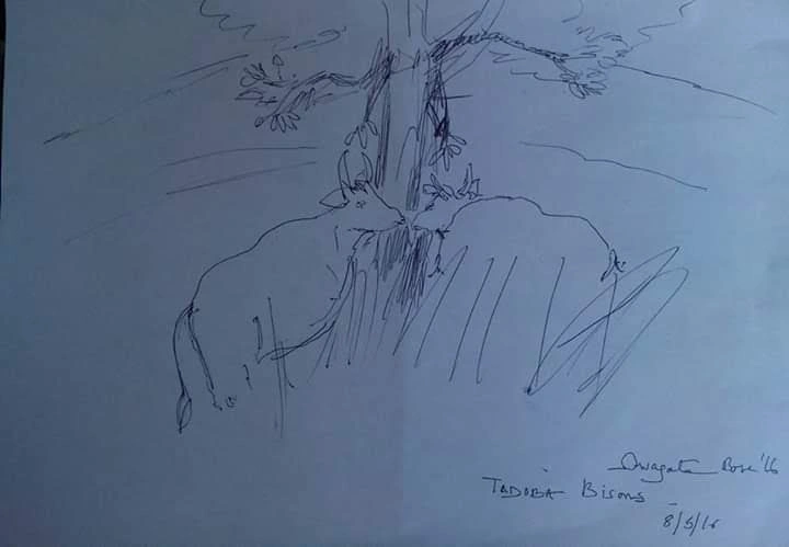Portrait painting by Swagata Bose